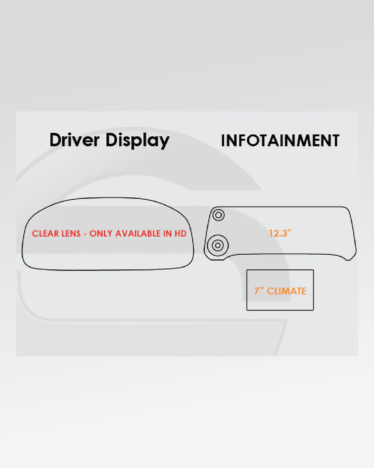 Screen ProTech 12.3 in Infotainment Screen, Instrument Panel, and Surface Protection Film Kit in HD Gloss Clear with Extra Protection Film Set for LX 700h (2022–Present)