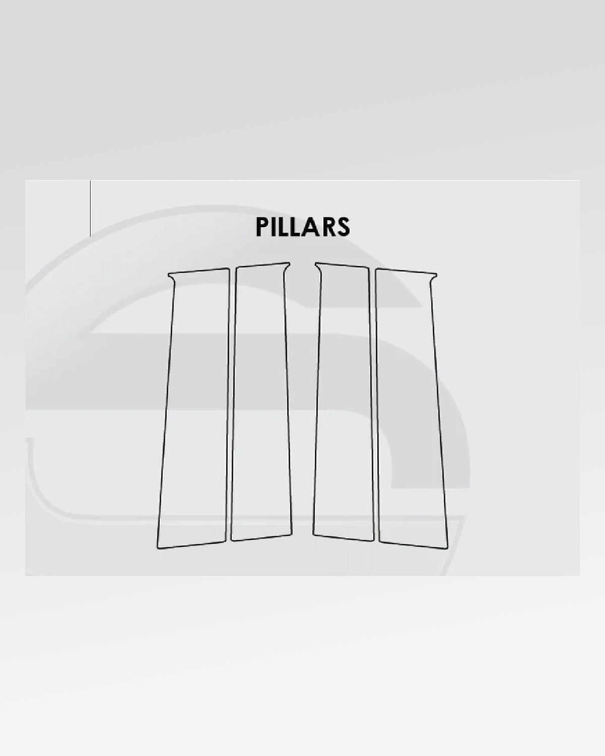 Screen ProTech B-Pillar Protection Kit for 3rd-Gen Tundra (2022–Present) - Clear