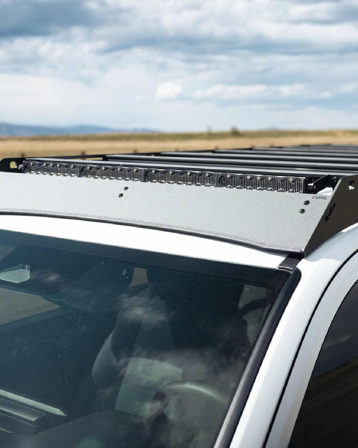 Sherpa Equipment Co. Peak Series Capitol Roof Rack with 40 in Light Bar Cutout Fairing for 6th-Gen 4Runner (2025–Present)