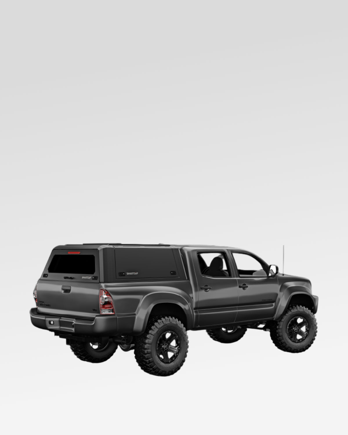 SmartCap Evo Adventure Truck Cap in Matte Black for 2nd-Gen Tacoma with 5 ft Bed (2005–2015)