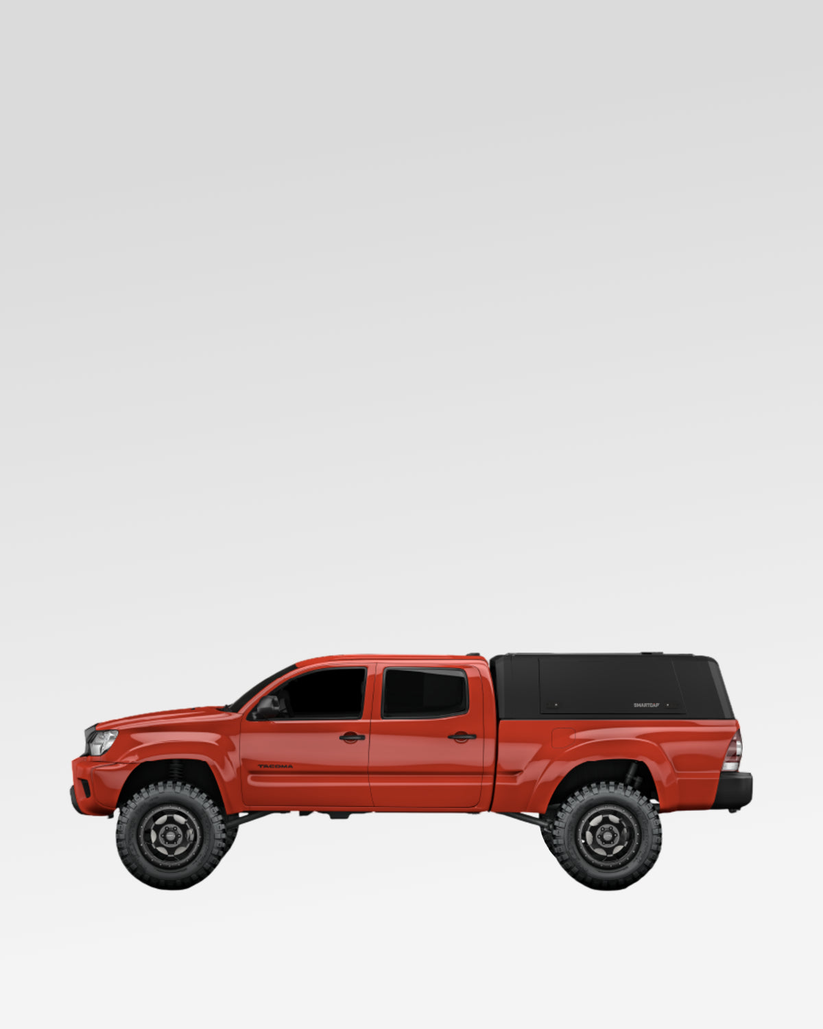 SmartCap Evo Adventure Truck Cap in Matte Black for 2nd-Gen Tacoma with 6 ft Bed (2005–2015)