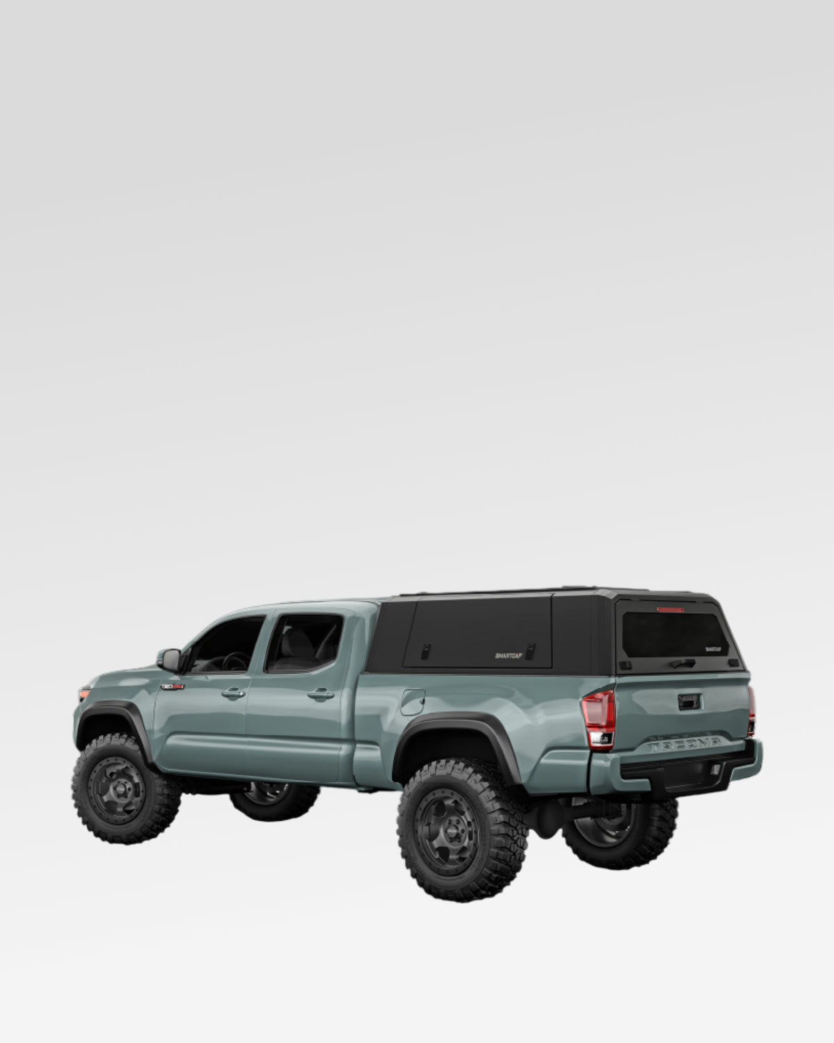 SmartCap Evo Adventure Truck Cap in Matte Black for 3rd-Gen Tacoma with 6 ft Bed (2016–2023)