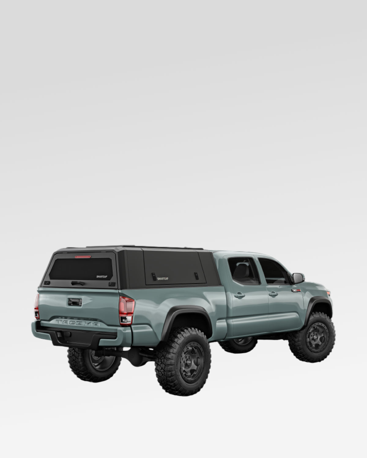 SmartCap Evo Adventure Truck Cap in Matte Black for 3rd-Gen Tacoma with 6 ft Bed (2016–2023)