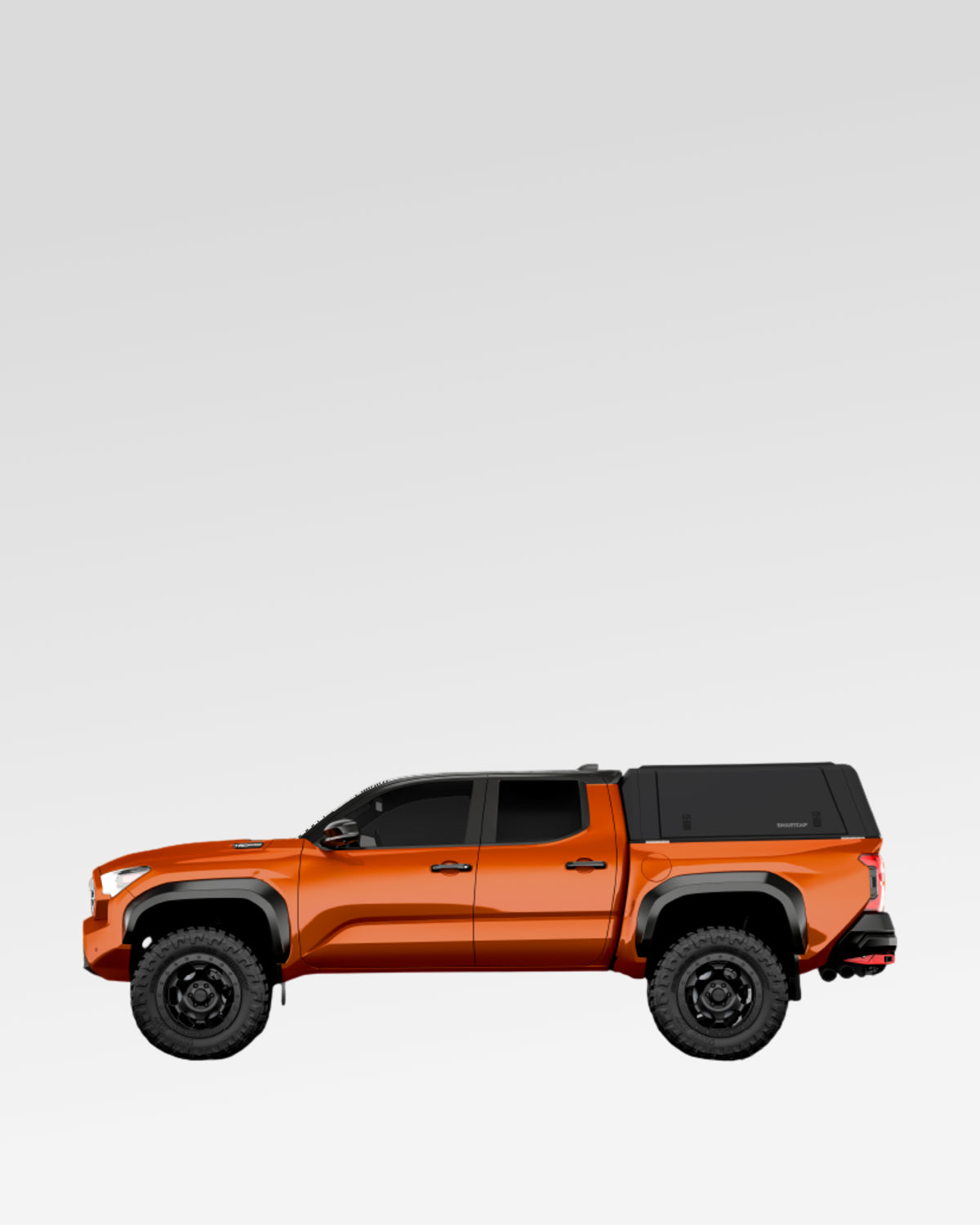 SmartCap Evo Adventure Truck Cap in Matte Black for 4th-Gen Tacoma with 5 ft Bed (2024–Present)