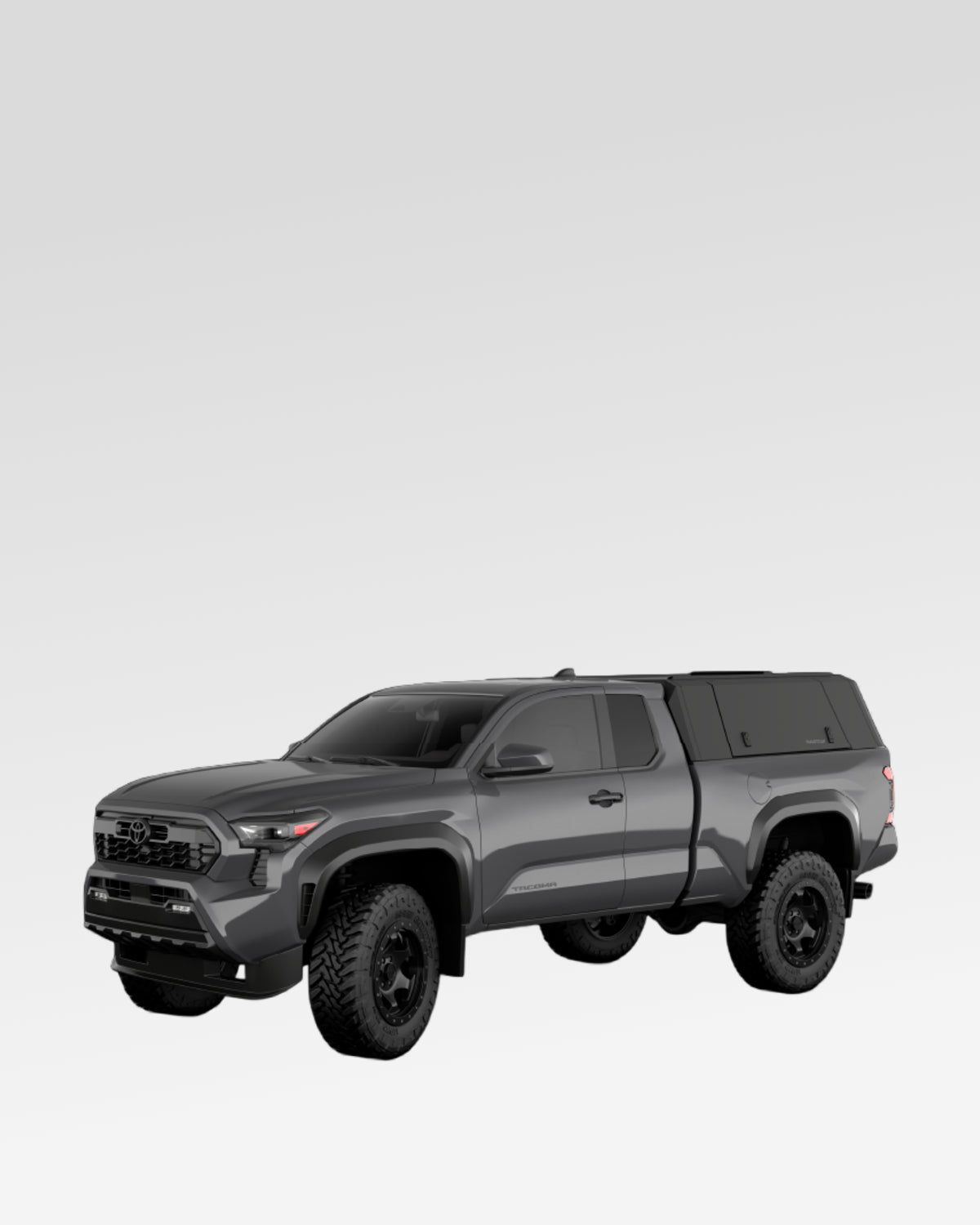 SmartCap Evo Adventure Truck Cap in Matte Black for 4th-Gen Tacoma with 6 ft Bed (2024–Present)