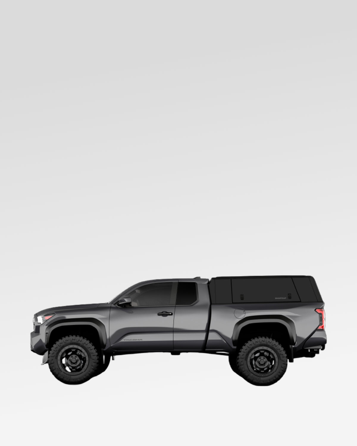 SmartCap Evo Adventure Truck Cap in Matte Black for 4th-Gen Tacoma with 6 ft Bed (2024–Present)