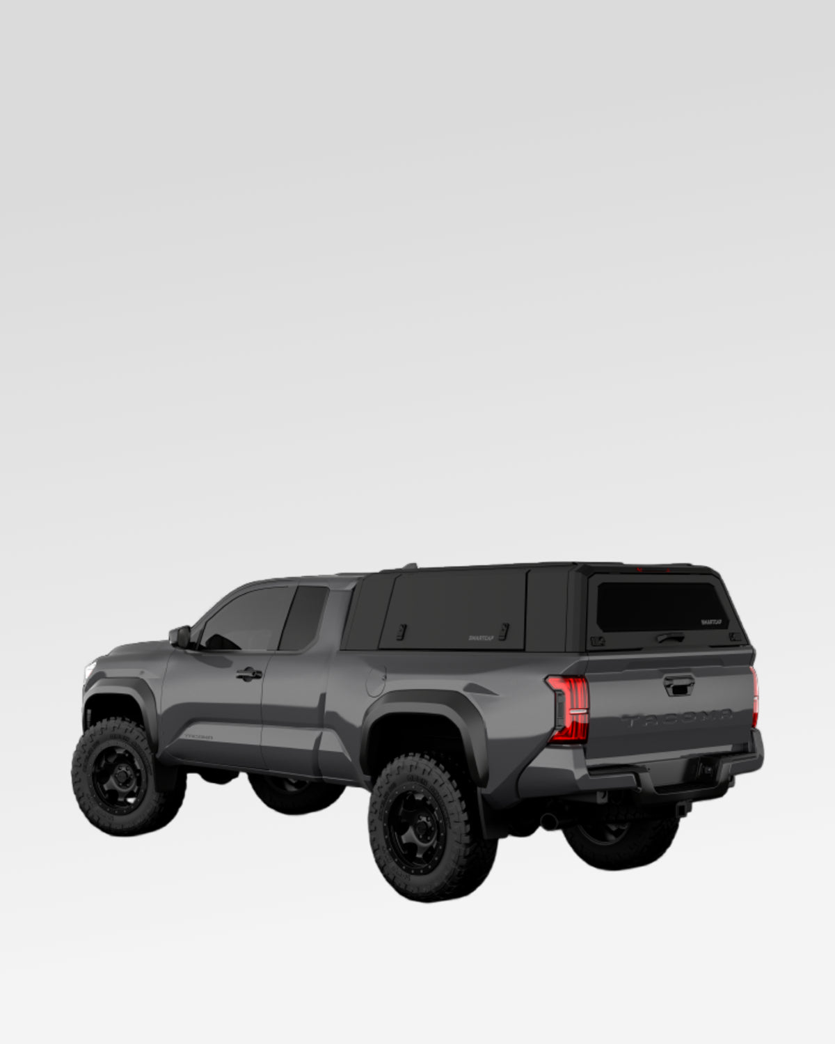 SmartCap Evo Adventure Truck Cap in Matte Black for 4th-Gen Tacoma with 6 ft Bed (2024–Present)