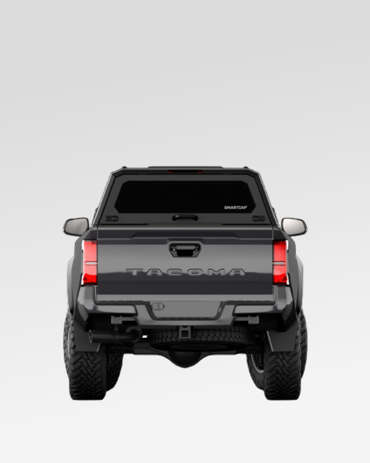 SmartCap Evo Adventure Truck Cap in Matte Black for 4th-Gen Tacoma with 6 ft Bed (2024–Present)
