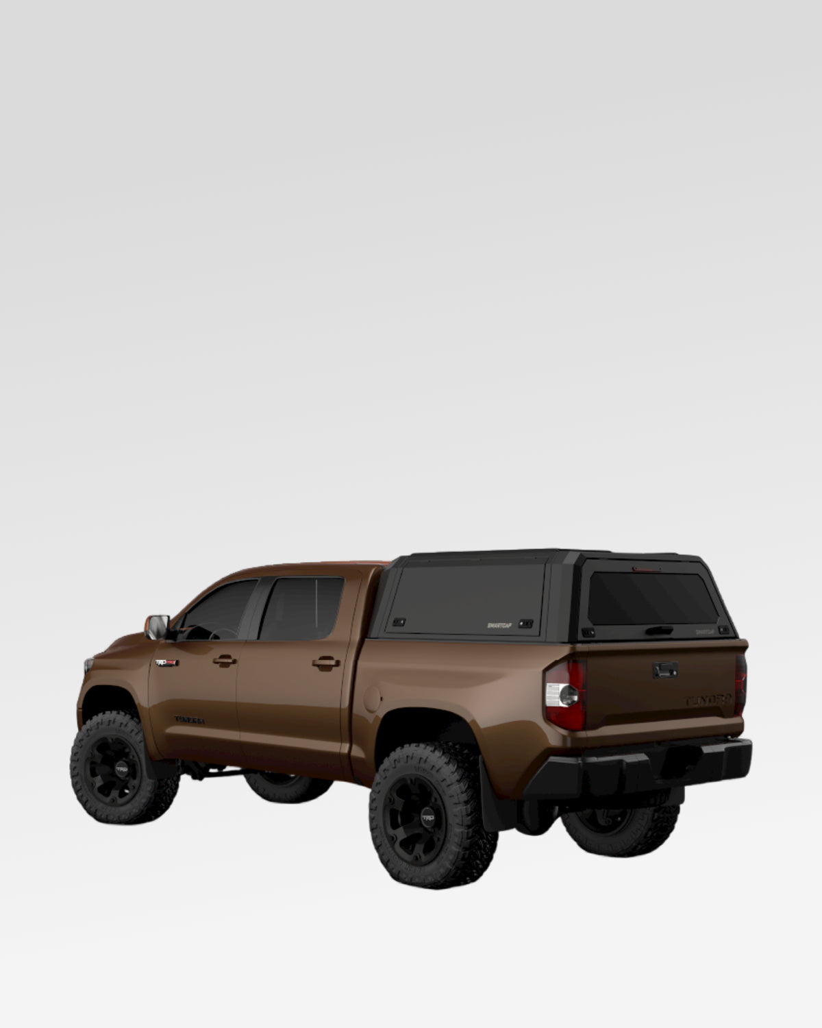 SmartCap Evo Adventure Truck Cap in Matte Black for Toyota Tundra with 5.5 ft Bed (2007–2021)