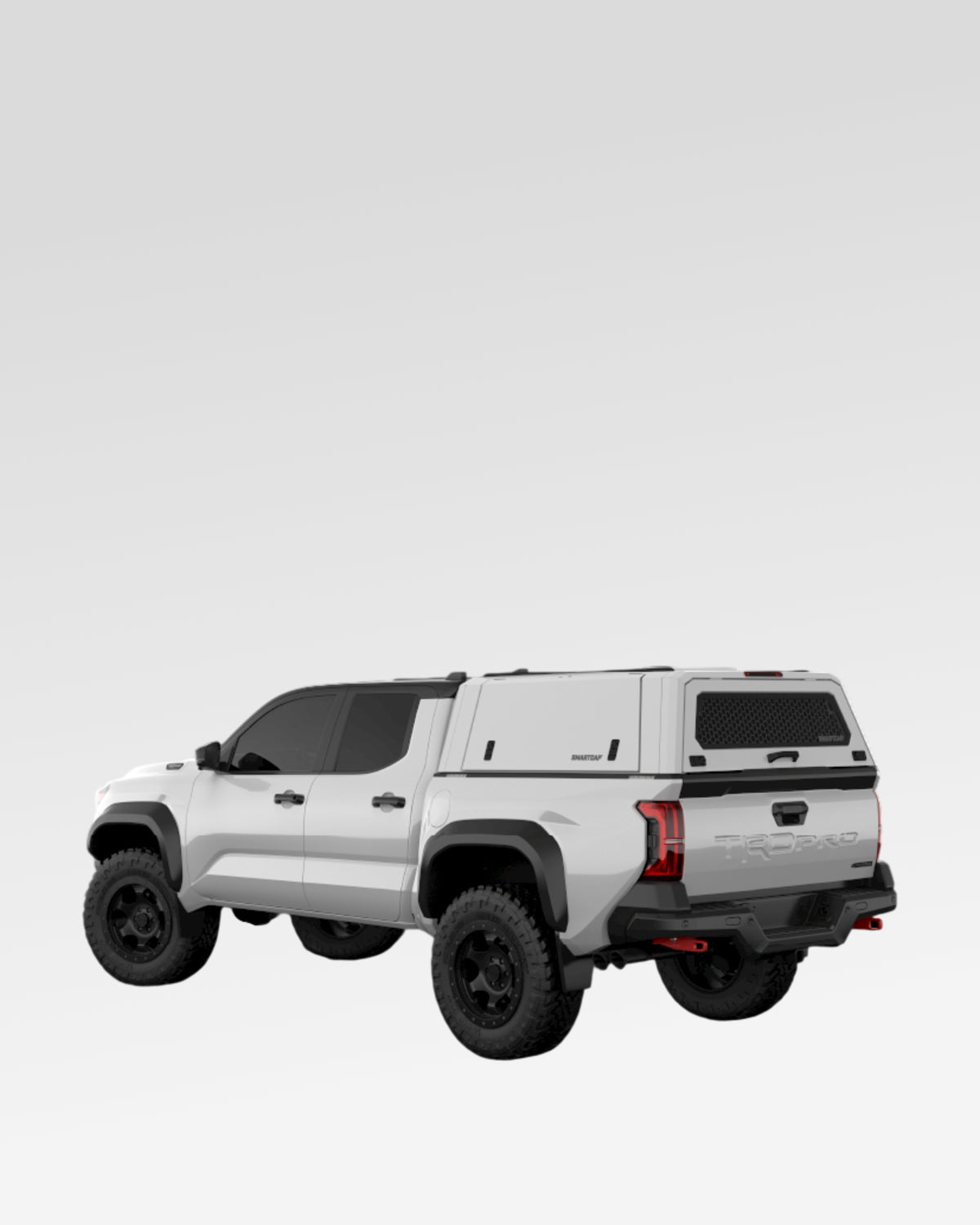 SmartCap Evo Commercial Truck Cap in White for 4th-Gen Tacoma with 5 ft Bed (2024–Present)
