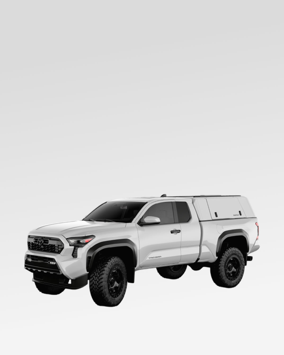 SmartCap Evo Commercial Truck Cap in White for 4th-Gen Tacoma with 6 ft Bed (2024–Present)