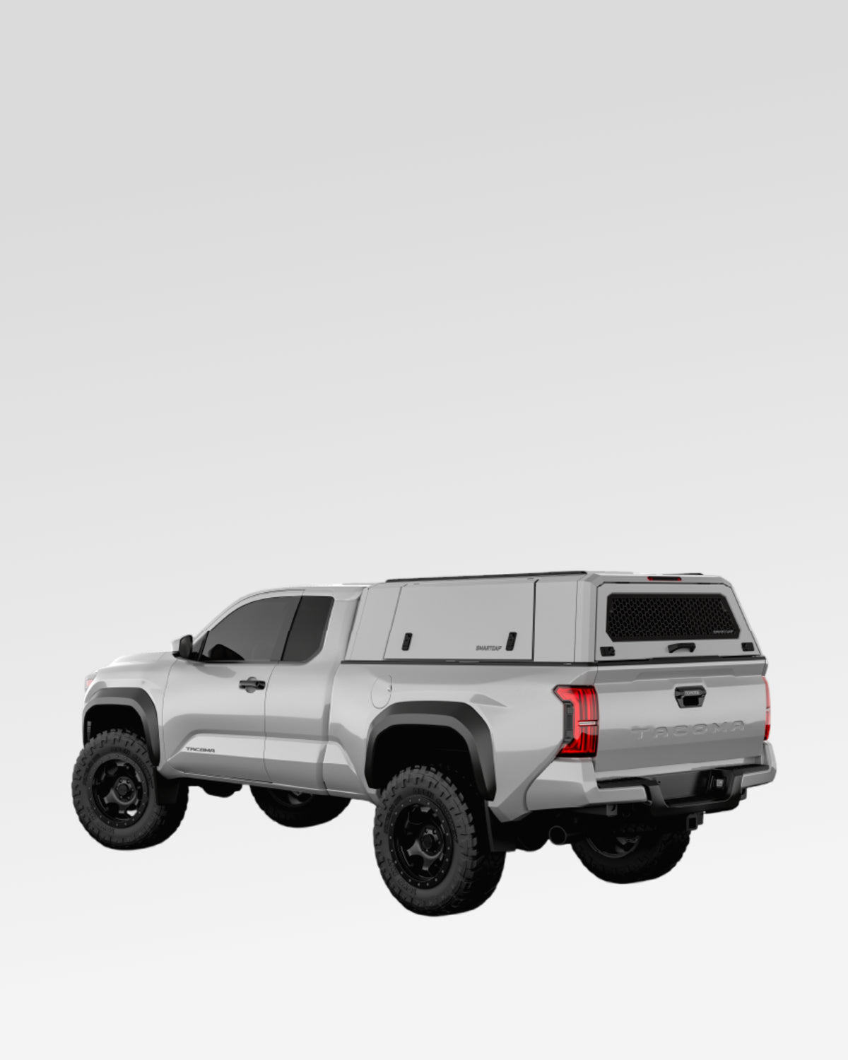 SmartCap Evo Commercial Truck Cap in White for 4th-Gen Tacoma with 6 ft Bed (2024–Present)