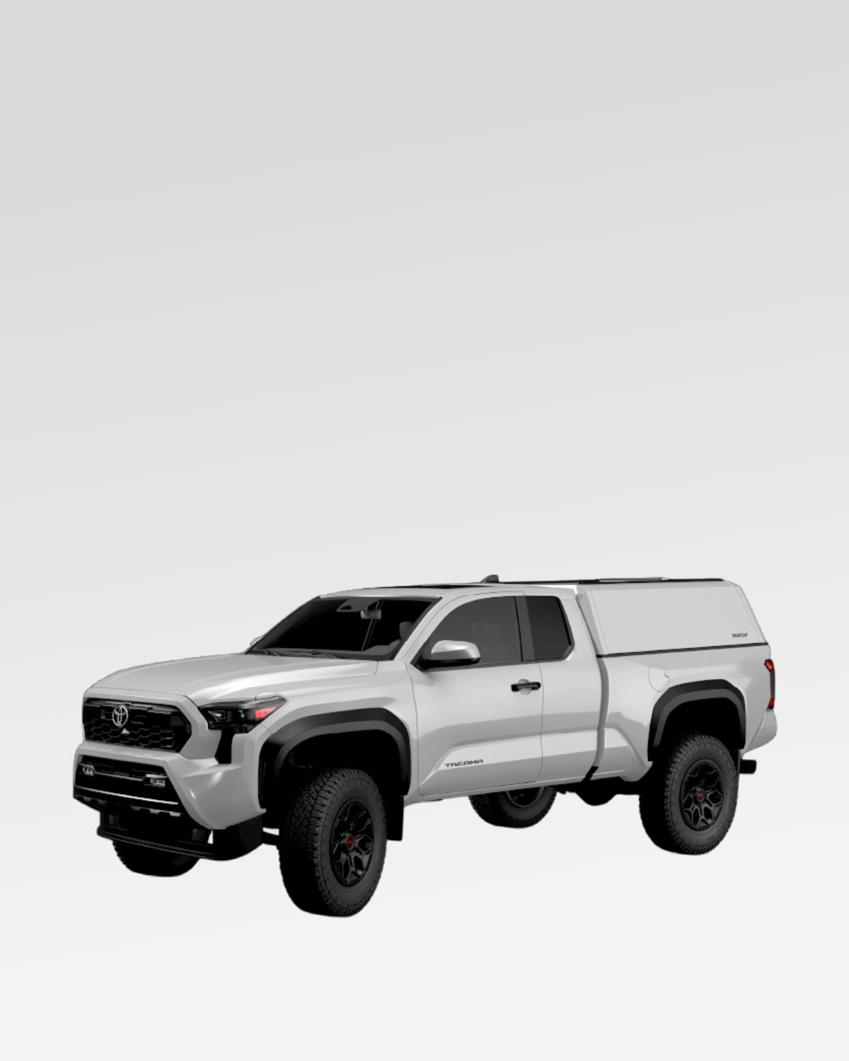 SmartCap Evo Hatchback Truck Cap in White for 4th-Gen Tacoma with 6 ft Bed (2024–Present)