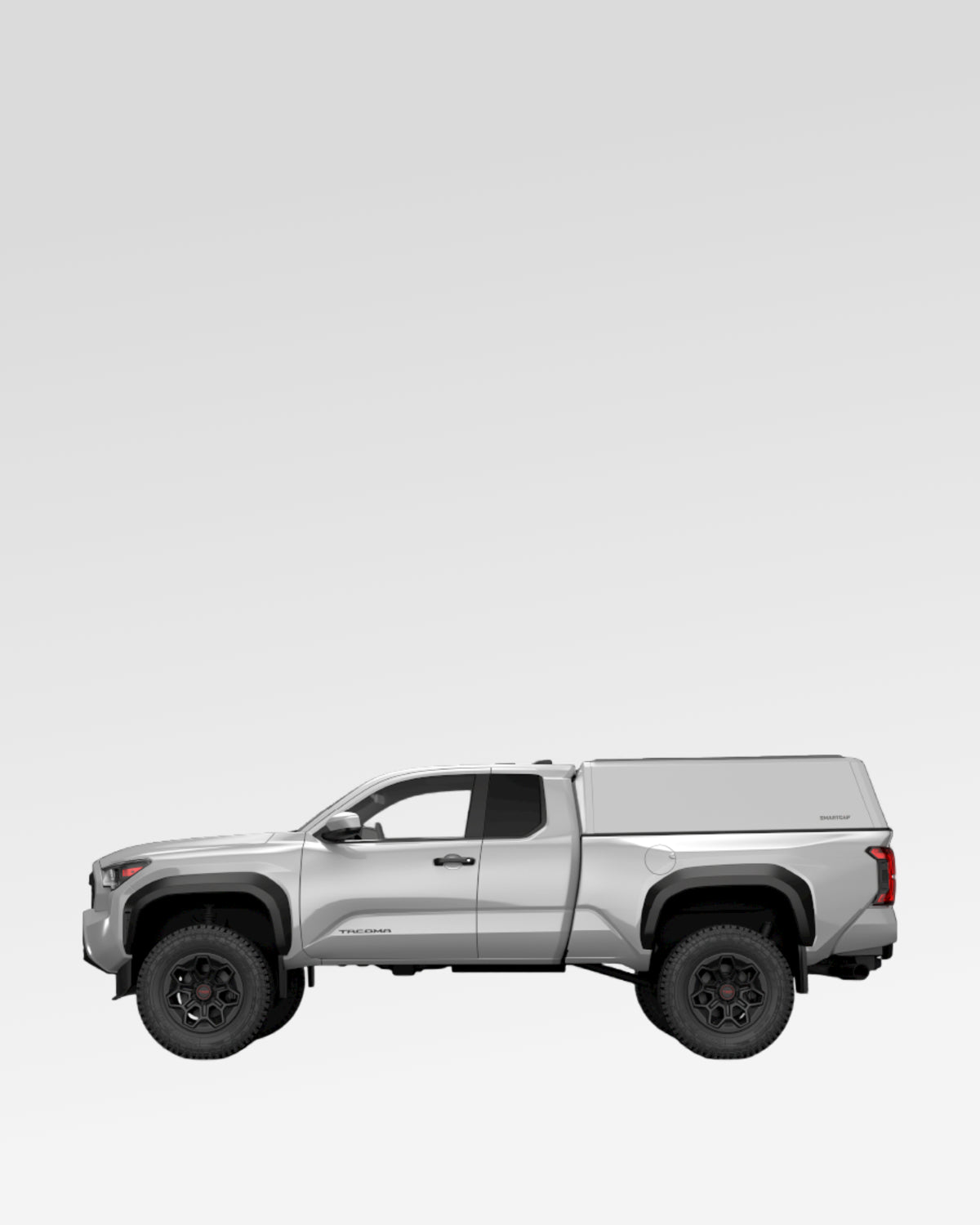 SmartCap Evo Hatchback Truck Cap in White for 4th-Gen Tacoma with 6 ft Bed (2024–Present)
