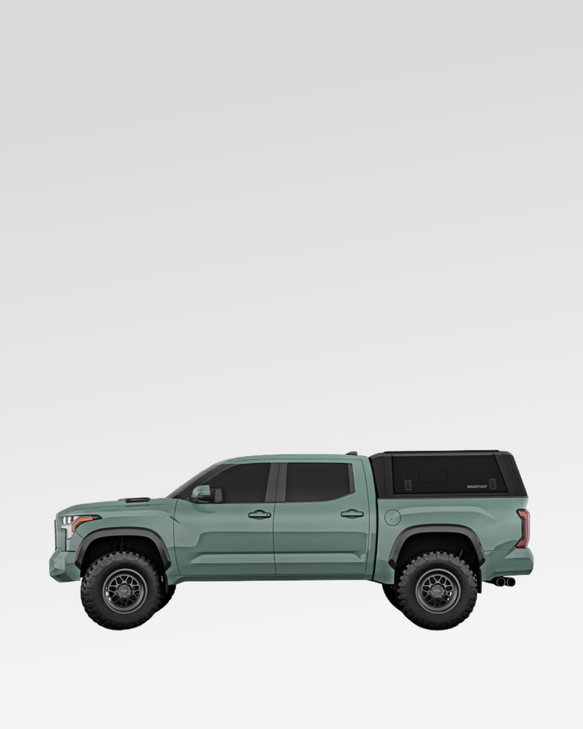 SmartCap Evo Sport Truck Cap in Matte Black for 3rd-Gen Tundra with 5.5 ft Bed (2022–Present)