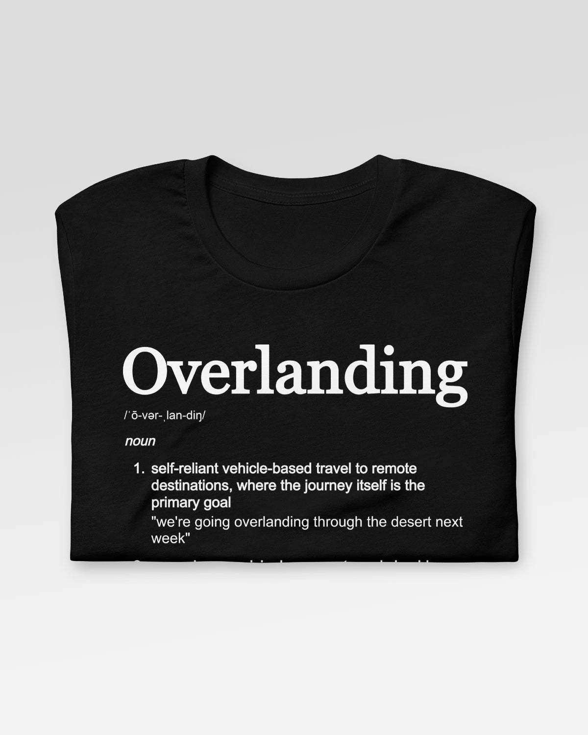 Trailgard Overlanding Definition T-Shirt - Black