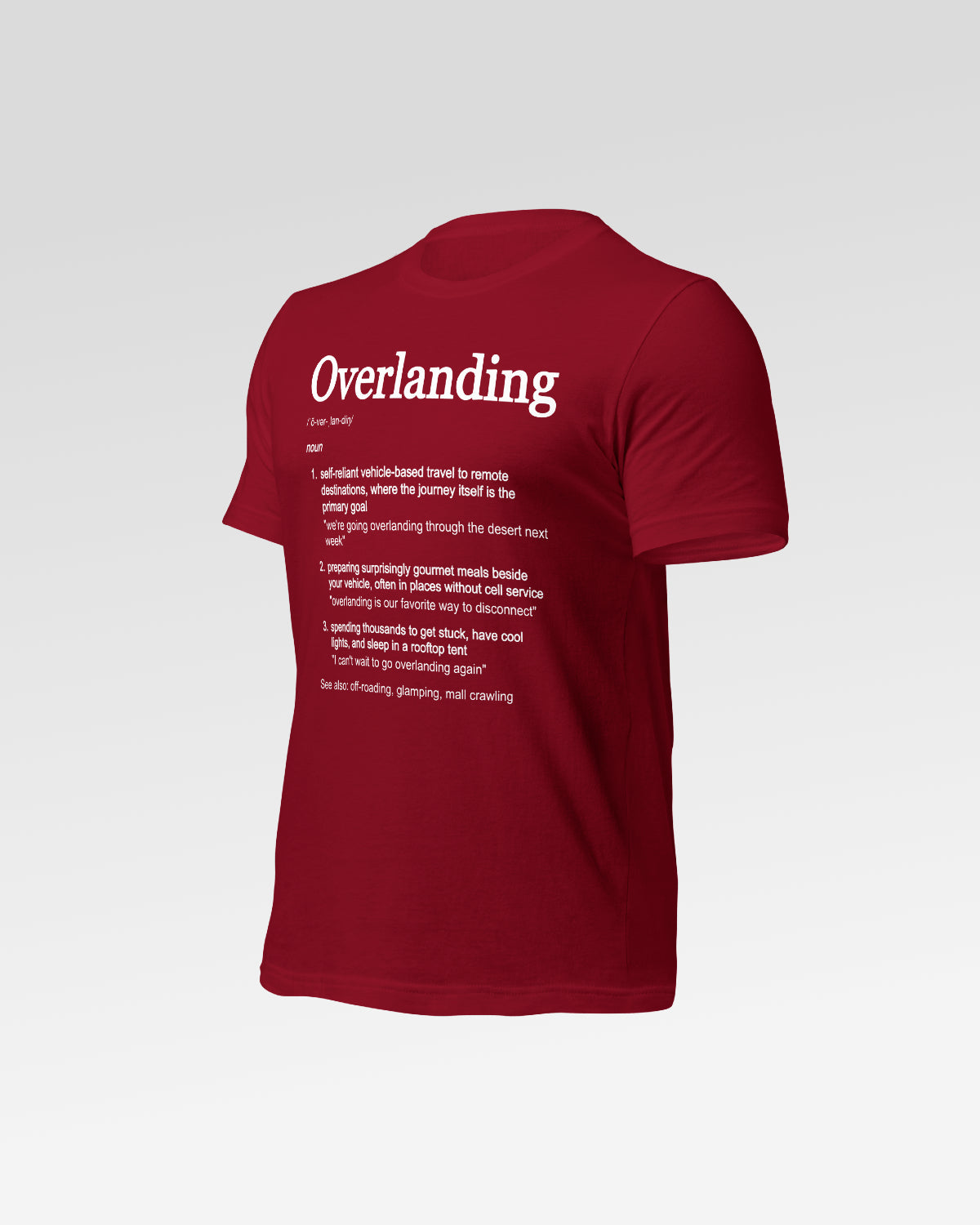 Trailgard Overlanding Definition T-Shirt - Cardinal