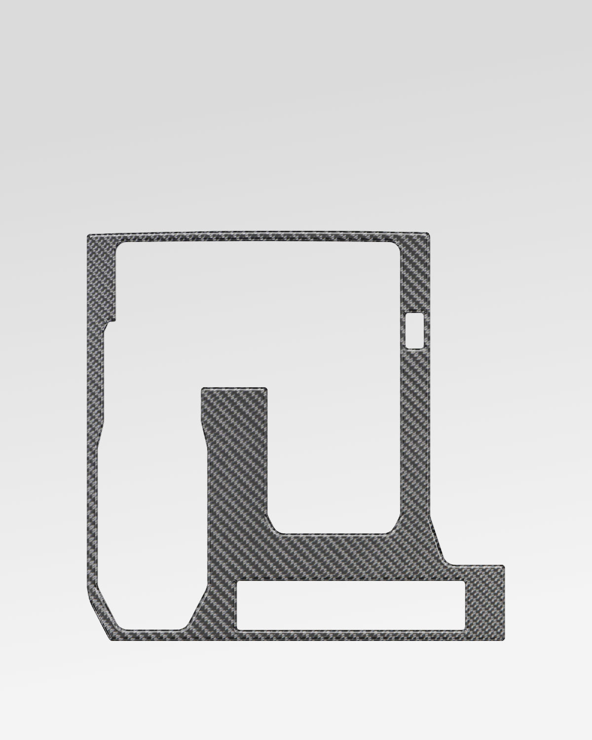 Tufskinz Center Console Overlay in Carbon Fiber for 4th-Gen Tacoma (2024–Present)