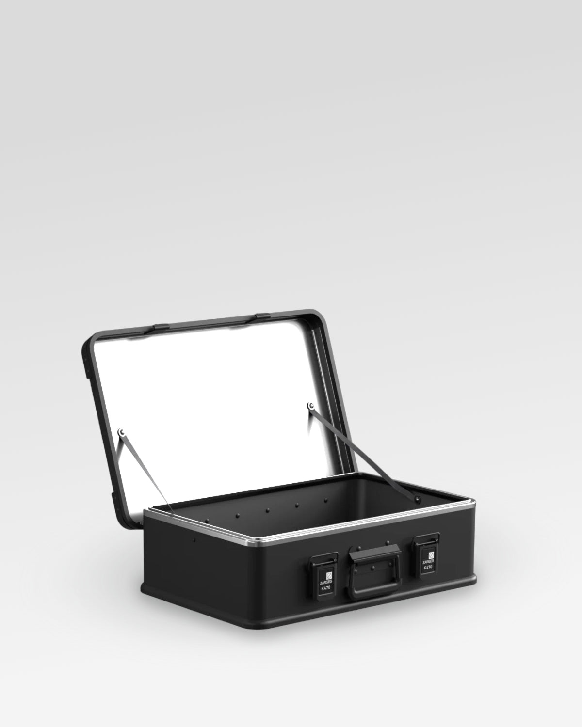 Zarges K470 Heavy-Duty Aluminum Case - 29-L, Matte Black, Part No. 31013203