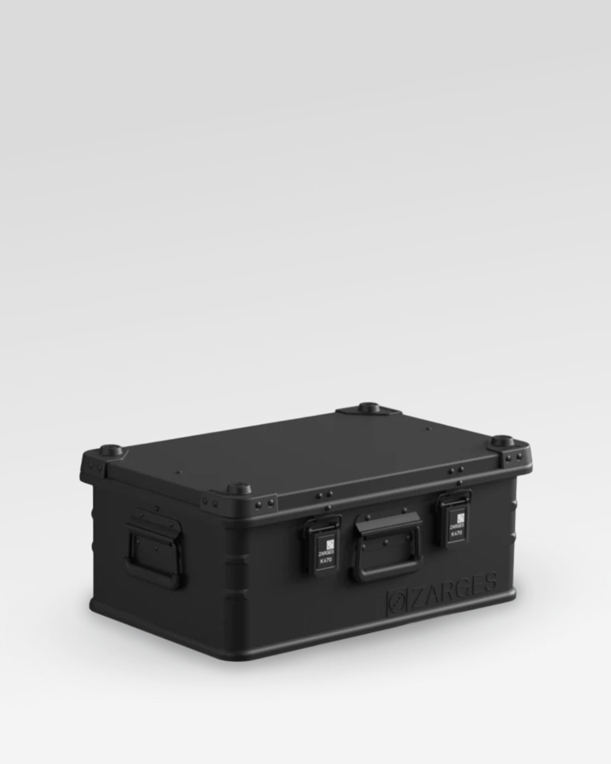 Zarges K470 Heavy-Duty Aluminum Case - 42-L, Matte Black, Part No. 31013204