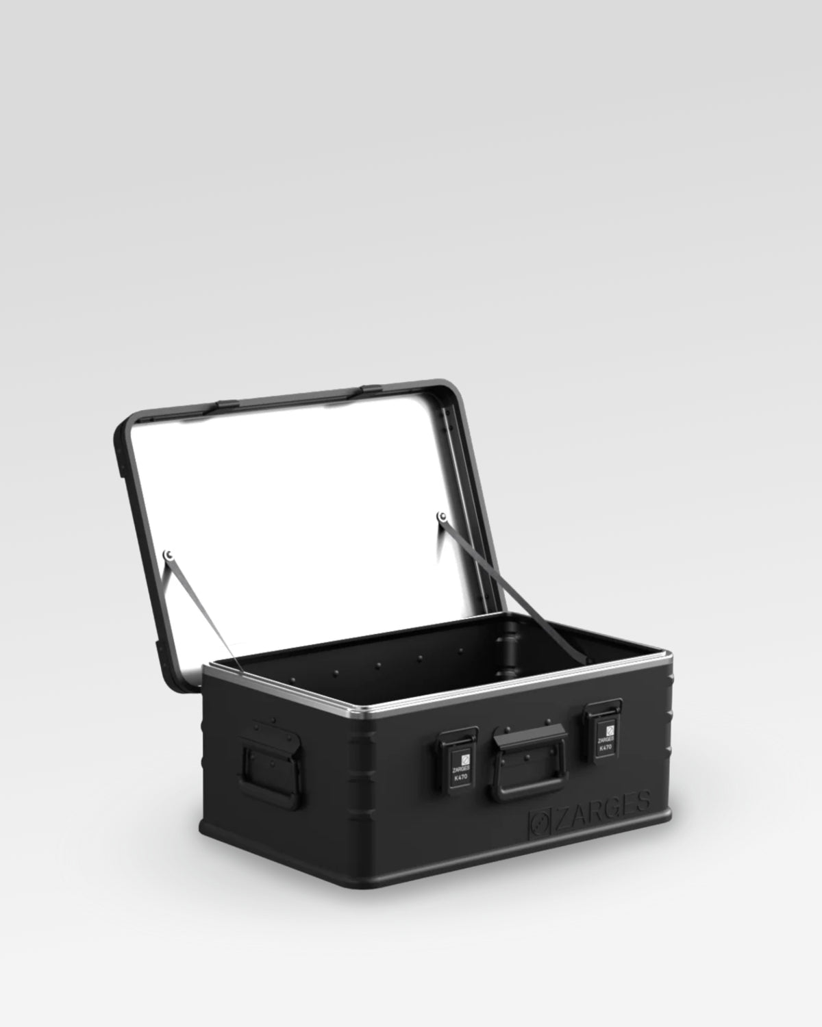 Zarges K470 Heavy-Duty Aluminum Case - 42-L, Matte Black, Part No. 31013204
