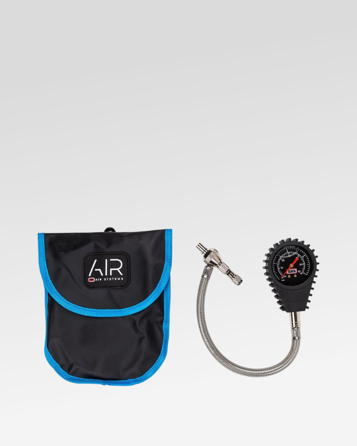 ARB E-Z Tire Deflator with 0–60 psi and 0–4 bar Analog Tire Pressure Gauge