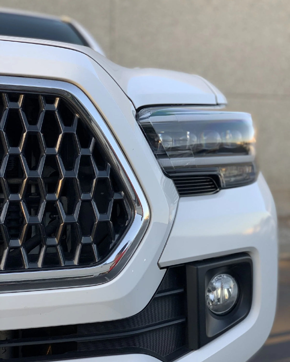 AlphaRex Nova-Series Sequential LED Projector Headlights with White/Amber DRL and Black Housing for 3rd-Gen Tacoma TRD with OEM Halogen Headlights (2016–2020) - Pair