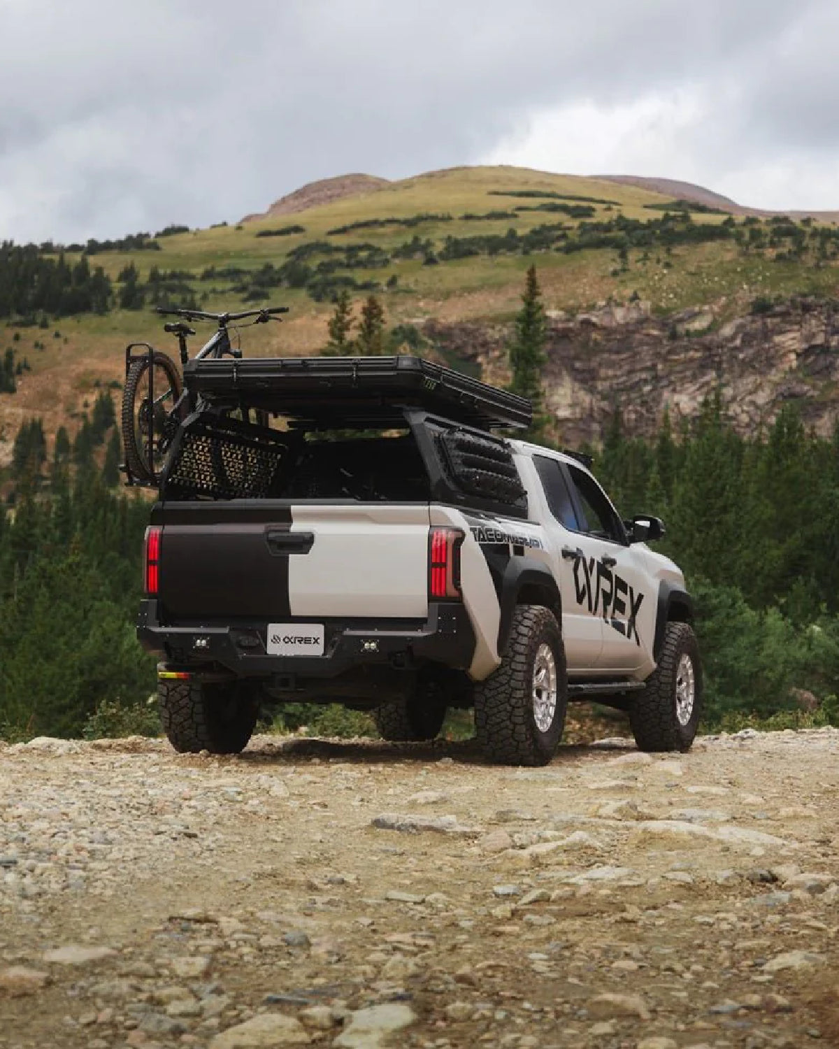 AlphaRex Nova-Series Sequential Prismatic LED Tail Lights with Black and Red Housing for 4th-Gen Tacoma (2024–Present) - Pair