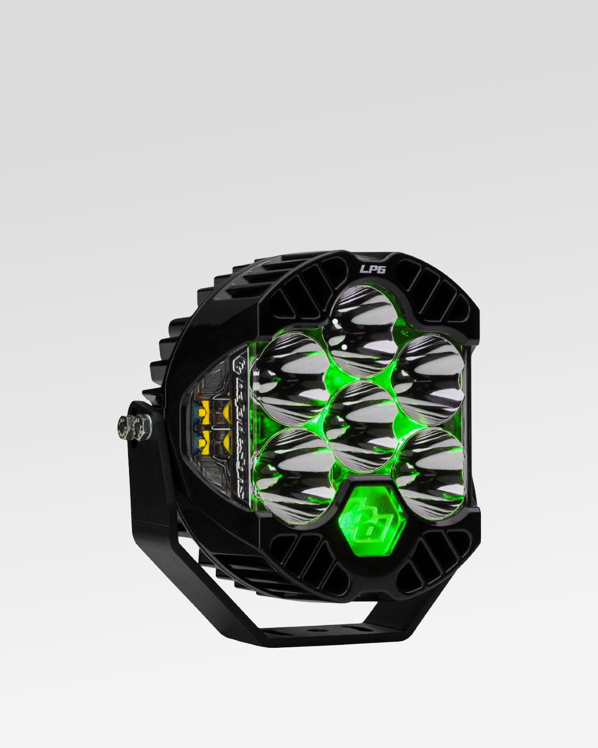 Baja Designs LP6 Pro LED Light Pod with Clear Driving/Combo Lens with Green Backlight