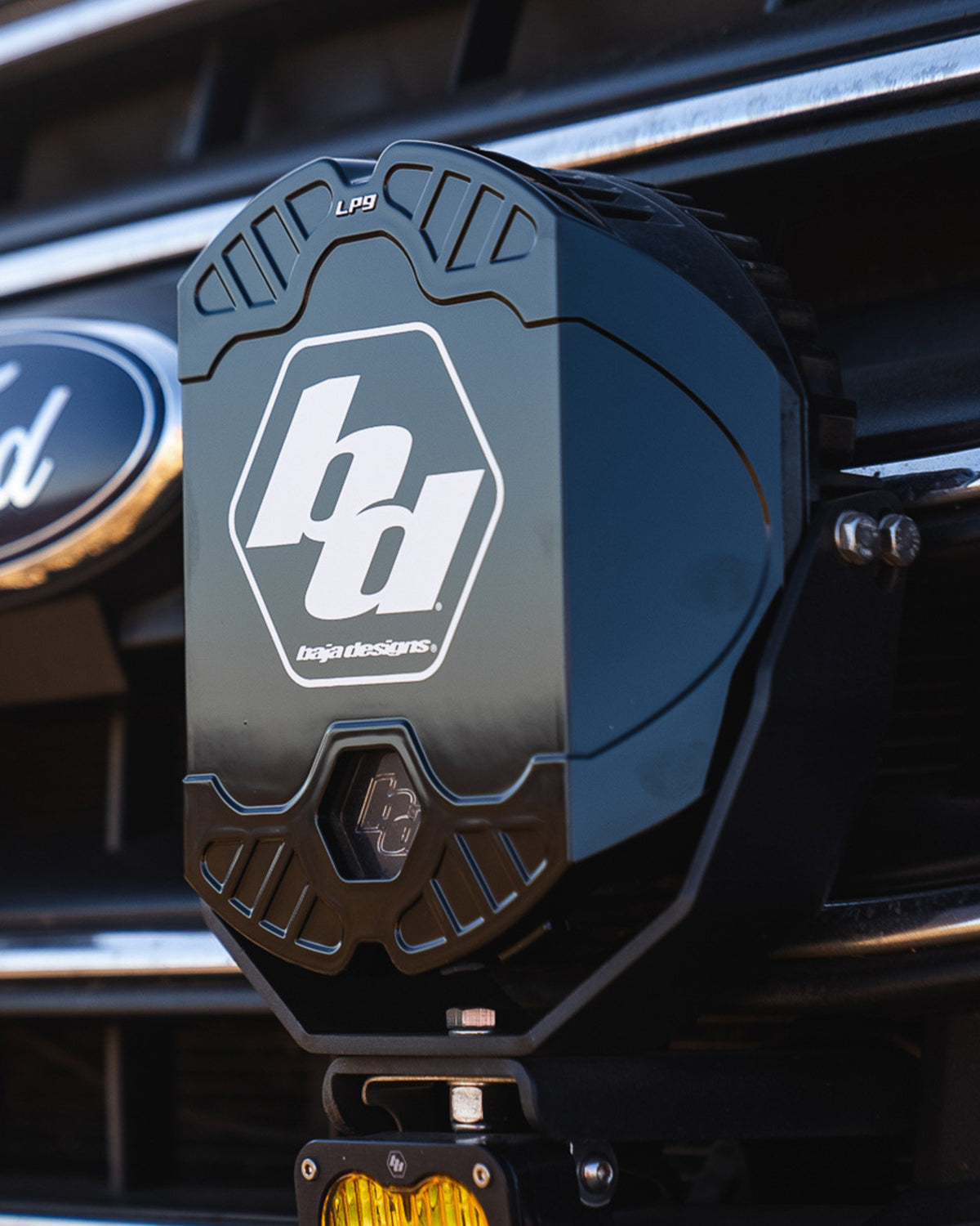 Baja Designs LP9 Light Pod Cover in Black with White Logo