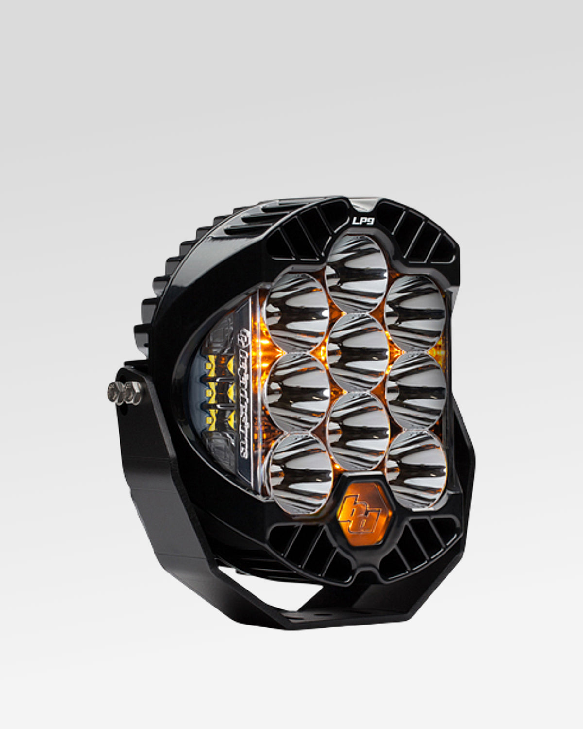 Baja Designs LP9 Racer Edition LED Light Pod with Racer Spot Beam Pattern, Clear Lens, and Amber Backlight