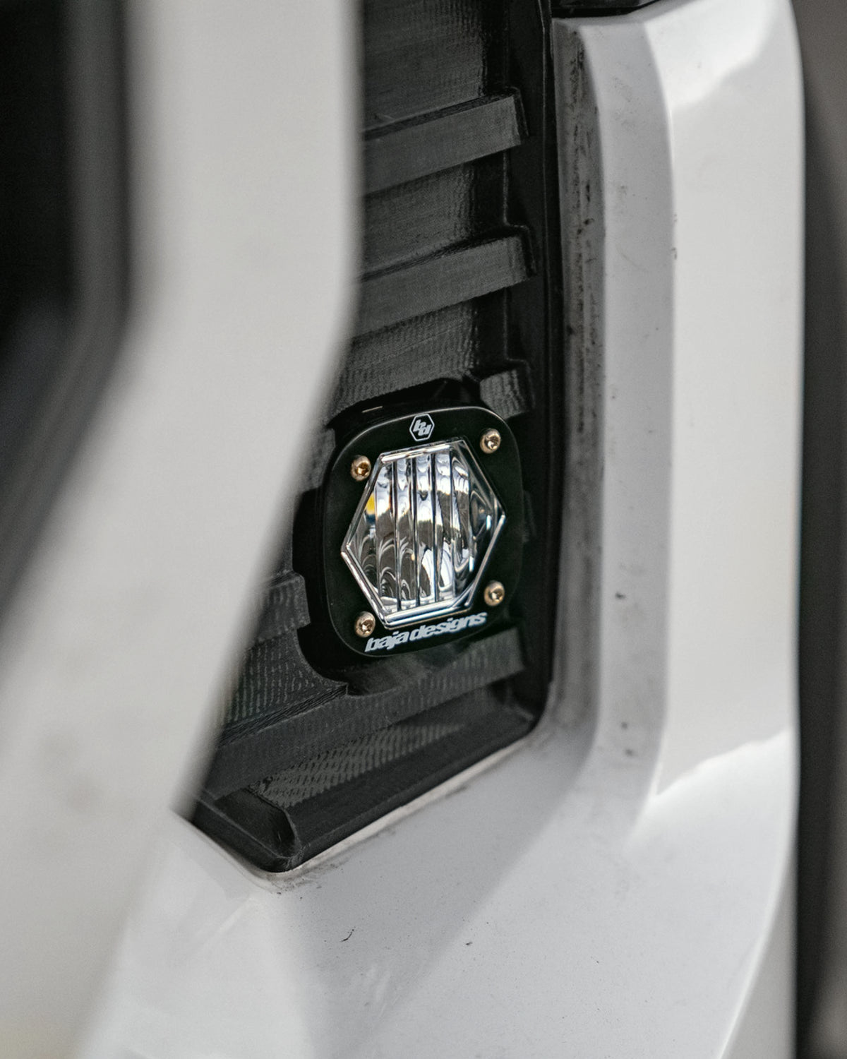 Baja Designs S1 Headlight Vent Trim LED Light Pod Kit with Wide Cornering Beam Pattern and Clear Lens for 4th-Gen Tacoma (2024–Present)