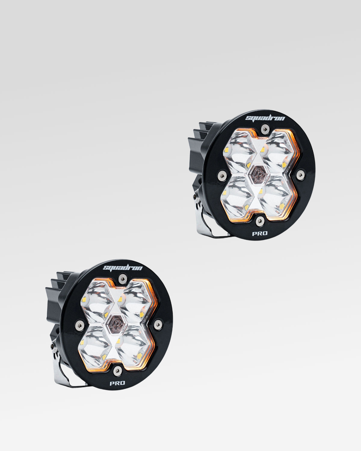 Baja Designs Squadron-R Pro 2.0 LED Light Pods with Spot Beam Pattern and Clear Lens - Pair