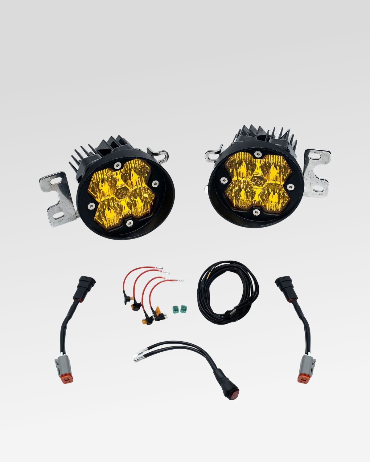 Baja Designs Squadron-R Sport 2.0 LED Fog Light Kit with Wide Cornering Beam Pattern and Baja Amber Lens for 5th-Gen 4Runner (2010–2024)