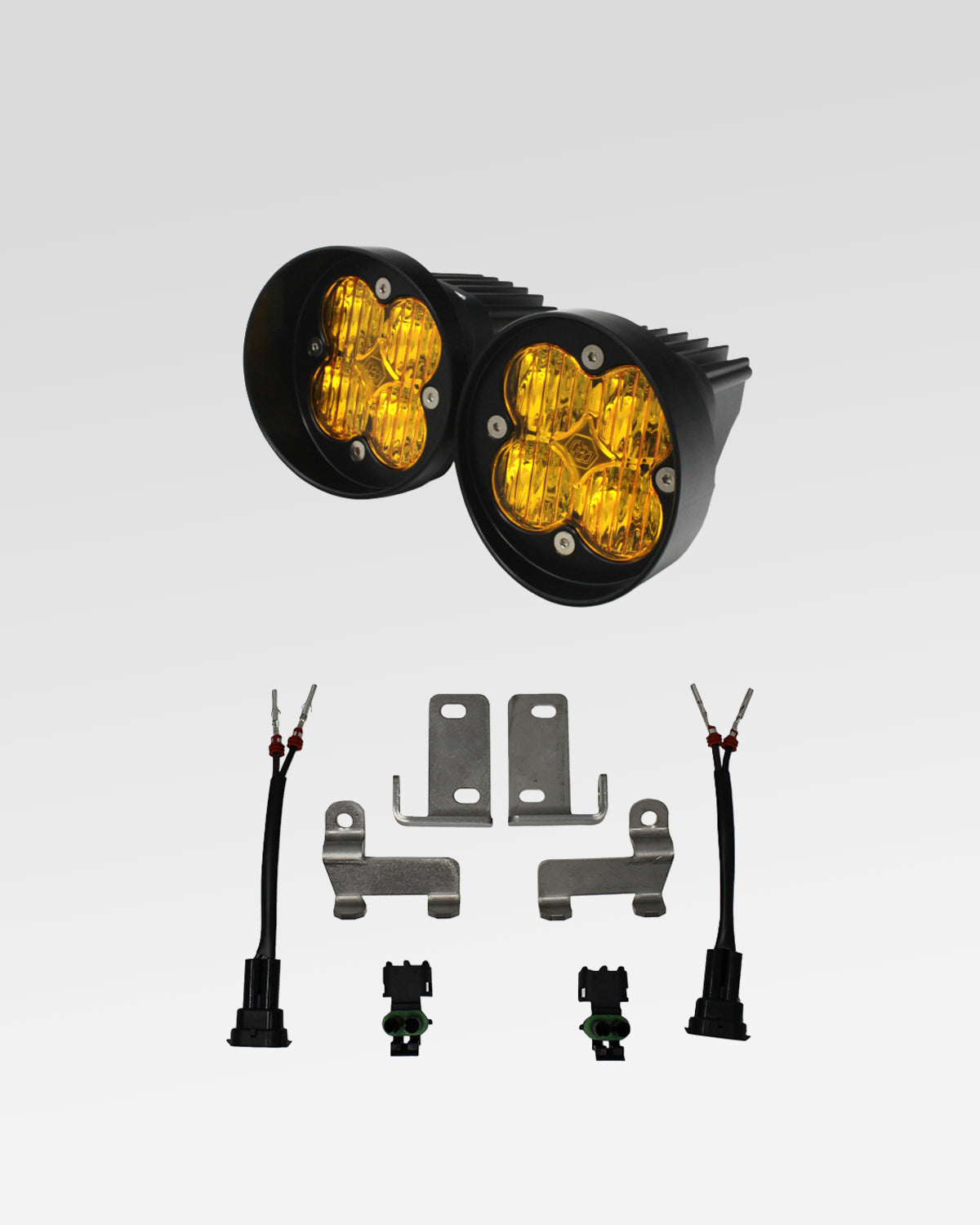 Baja Designs Squadron-R Sport LED Fog Light Kit with Wide Cornering Beam Pattern and Baja Amber Lens for 2.5-Gen Tundra (2014–2021)