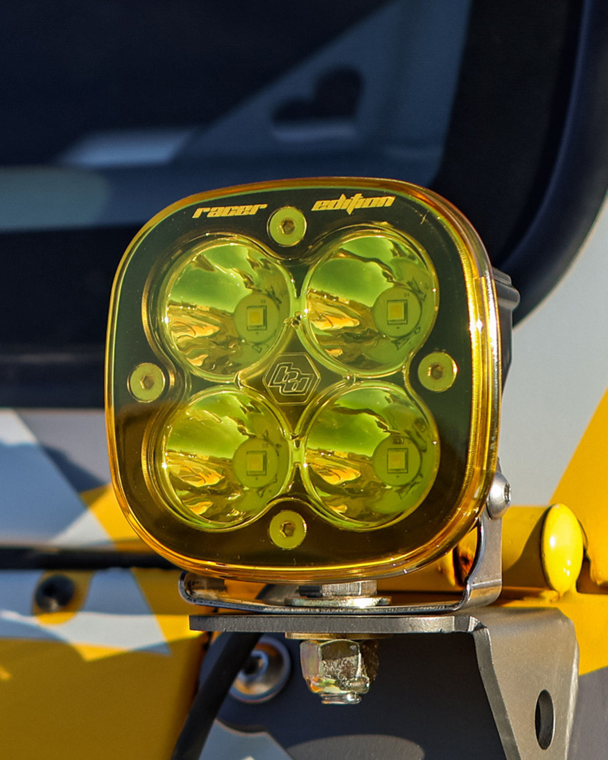 Baja Designs Squadron Light Pod Cover in Baja Amber