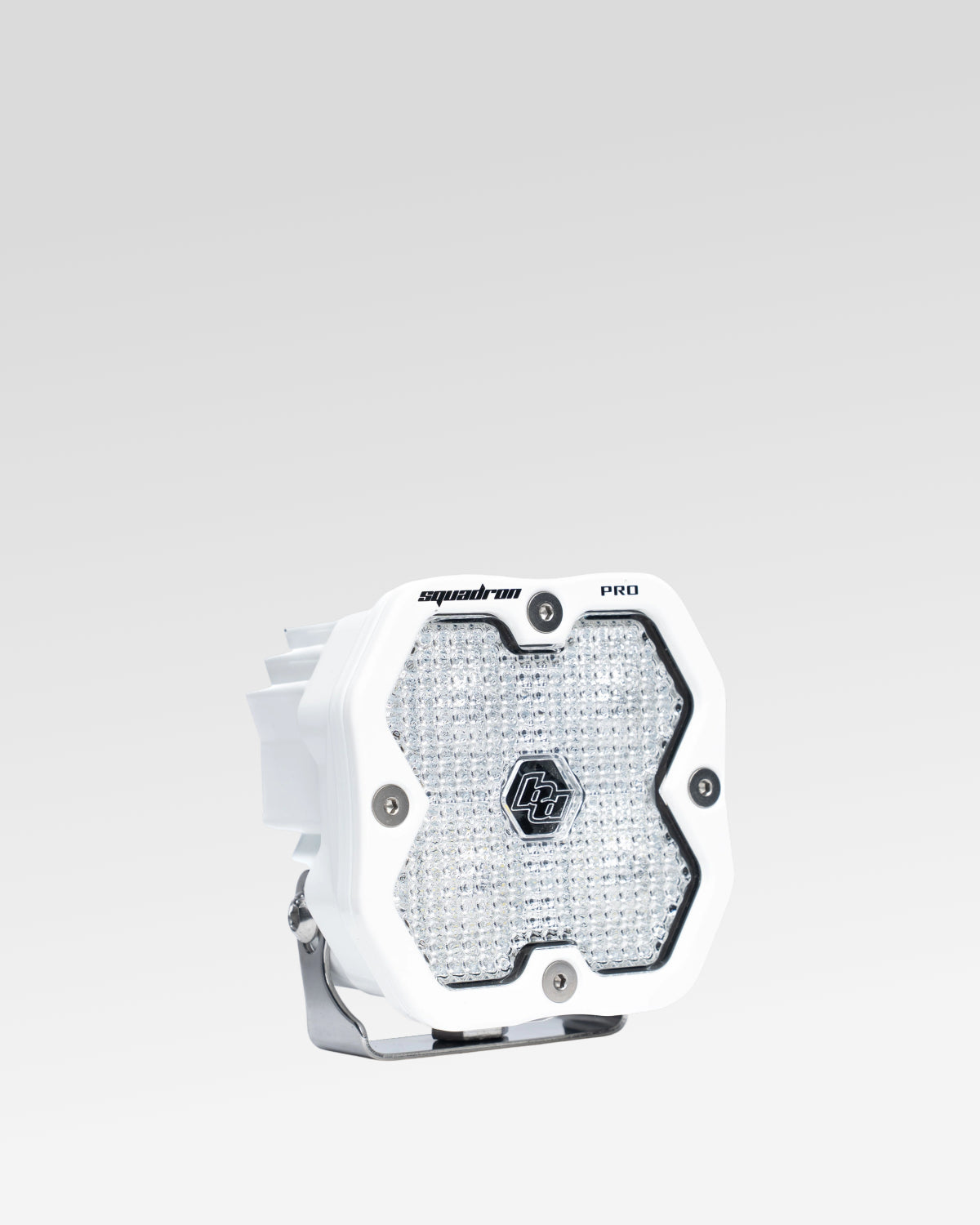 Baja Designs Squadron Pro 2.0 LED Light Pod with Work Scene Beam Pattern, Clear Lens, and White Housing