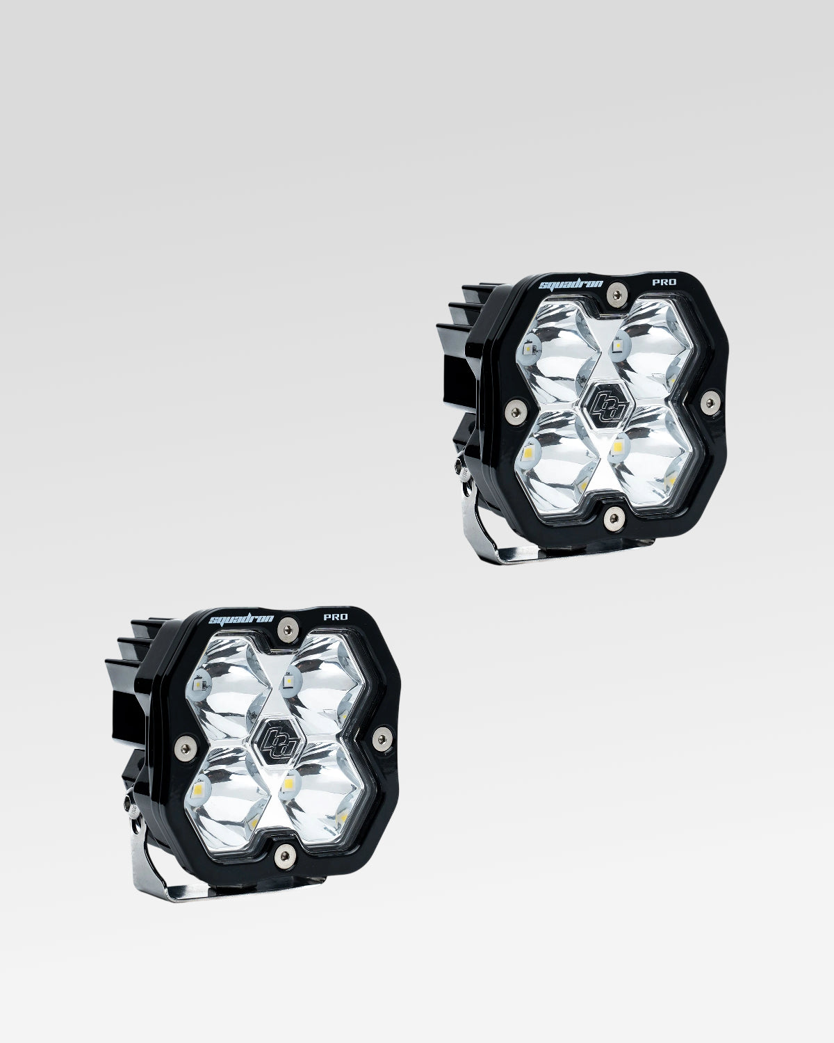 Baja Designs Squadron Pro 2.0 LED Light Pods with Spot Beam Pattern and Clear Lens - Pair