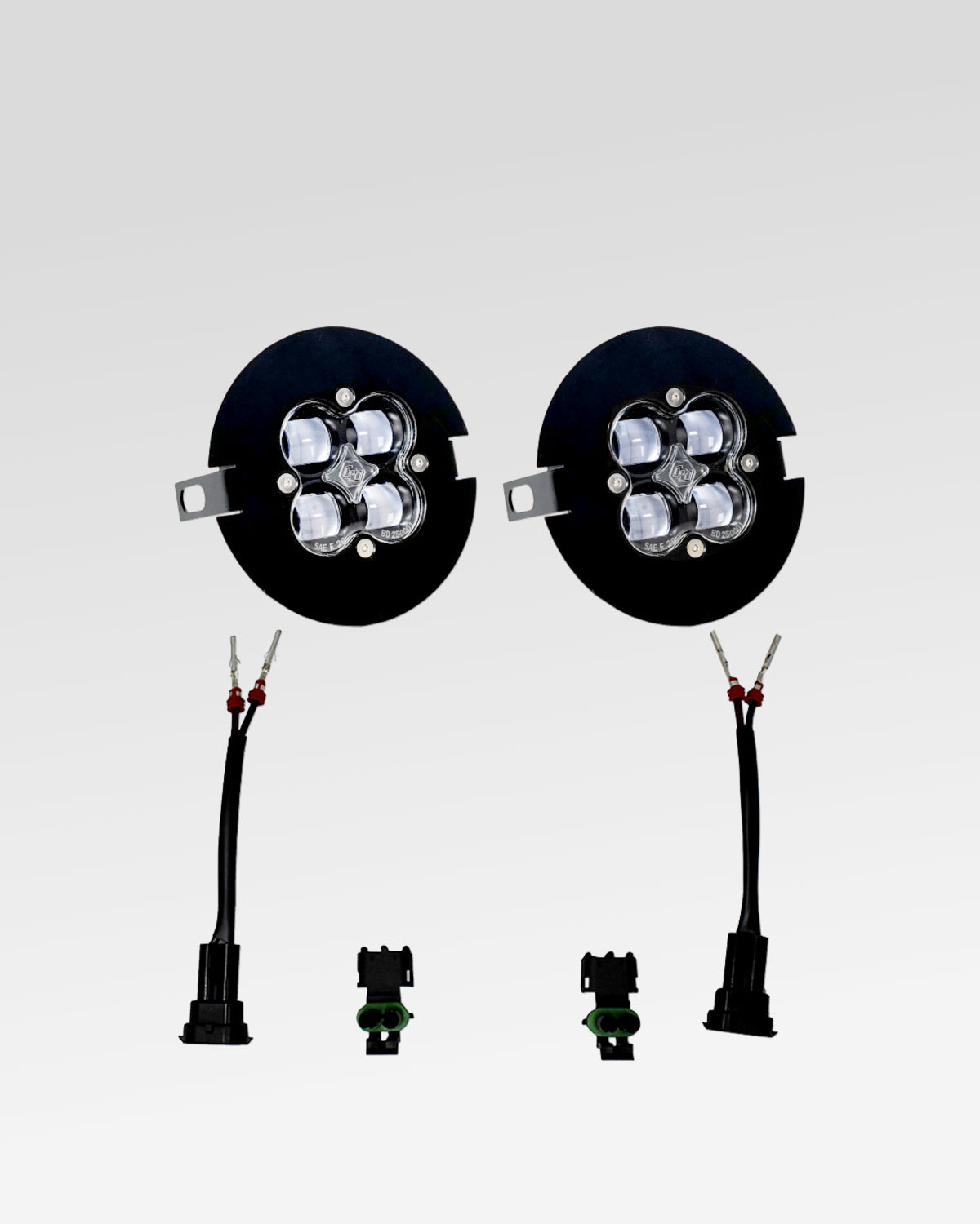 Baja Designs Squadron SAE LED Fog Light Kit with SAE Fog Beam Pattern and Clear Lens for 2nd-Gen Tundra (2007–2013)
