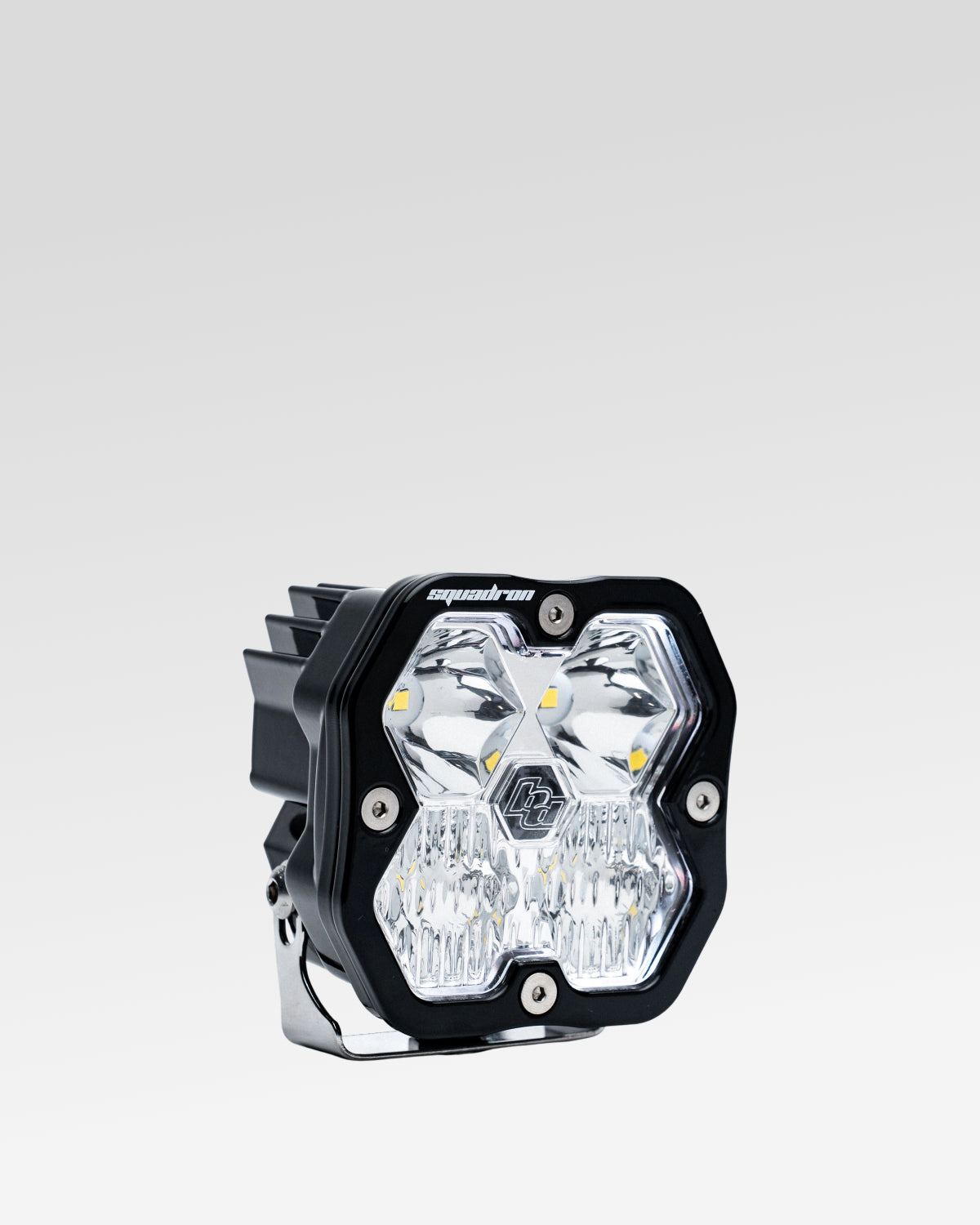 Baja Designs Squadron Sport 2.0 LED Light Pod with Driving-Combo Beam Pattern and Clear Lens