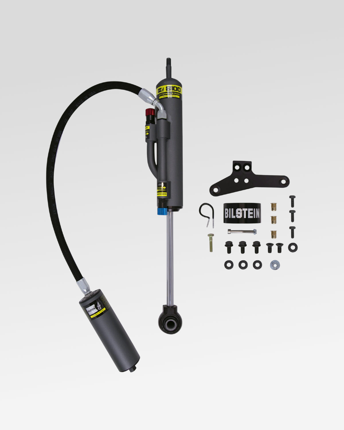 Bilstein B8 8100 Rear Passenger-Side Remote-Reservoir Shock for 0.9–2.5 in Lift for Toyota 4Runner (2003–2024)