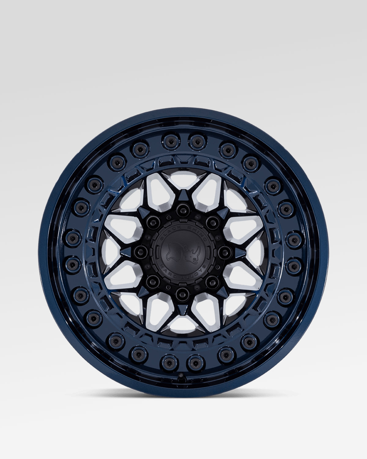 Black Rhino Alpha 17 x 9 in Wheel in Midnight Blue with -12 mm Offset
