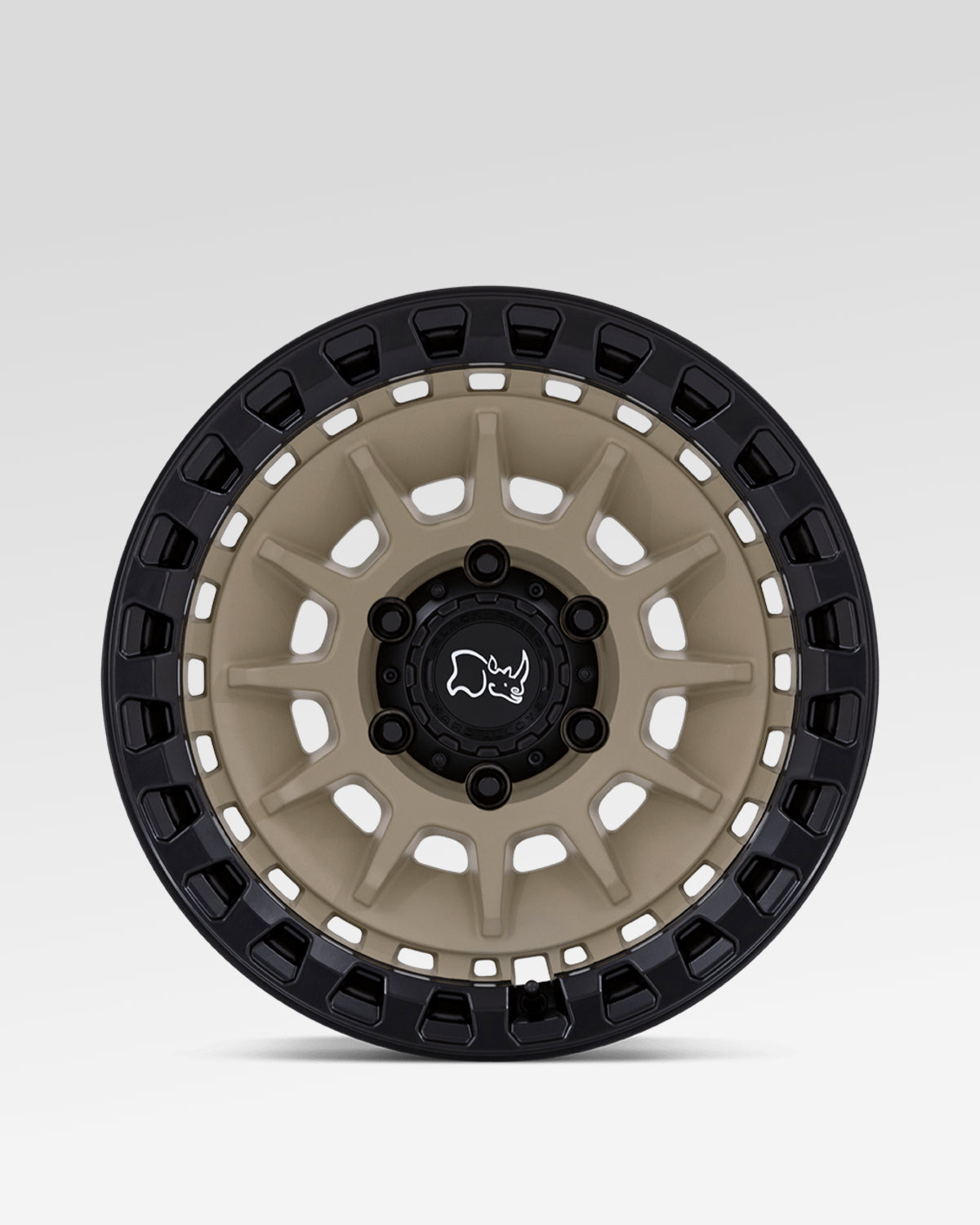 Black Rhino Barrage 17 x 8.5 in Wheel in Desert Sand on Matte Black with -10 mm Offset