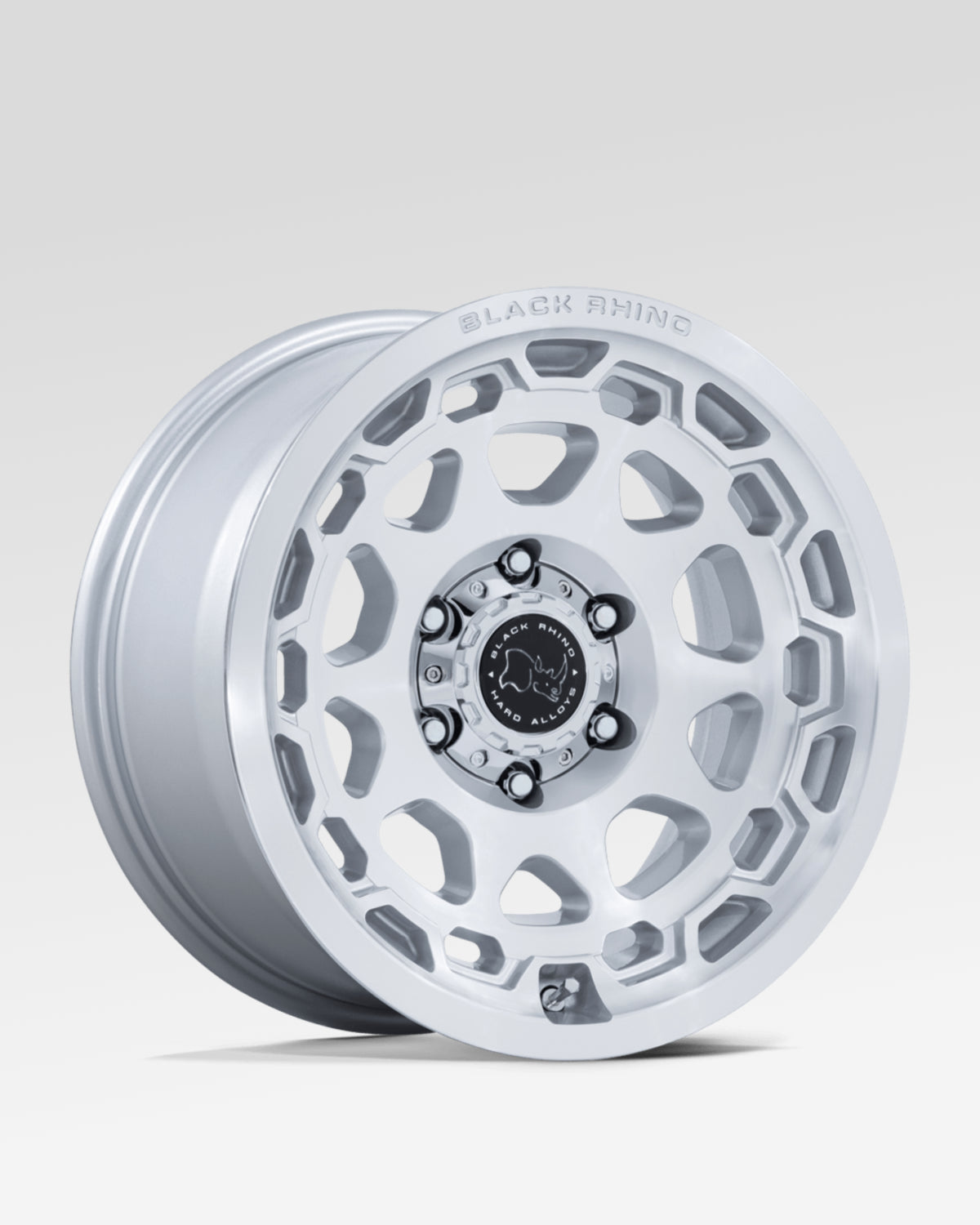 Black Rhino Congo 17 x 8.5 in Wheel in Gloss Silver with Machined Face with 25 mm Offset