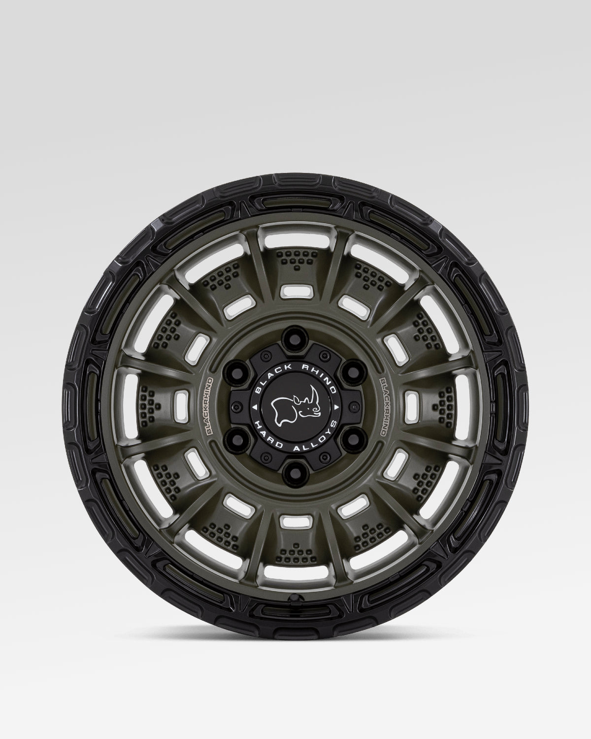 Black Rhino Legion 17 x 9 in Wheel in Olive Drab Green with Black Lip with 0 mm Offset