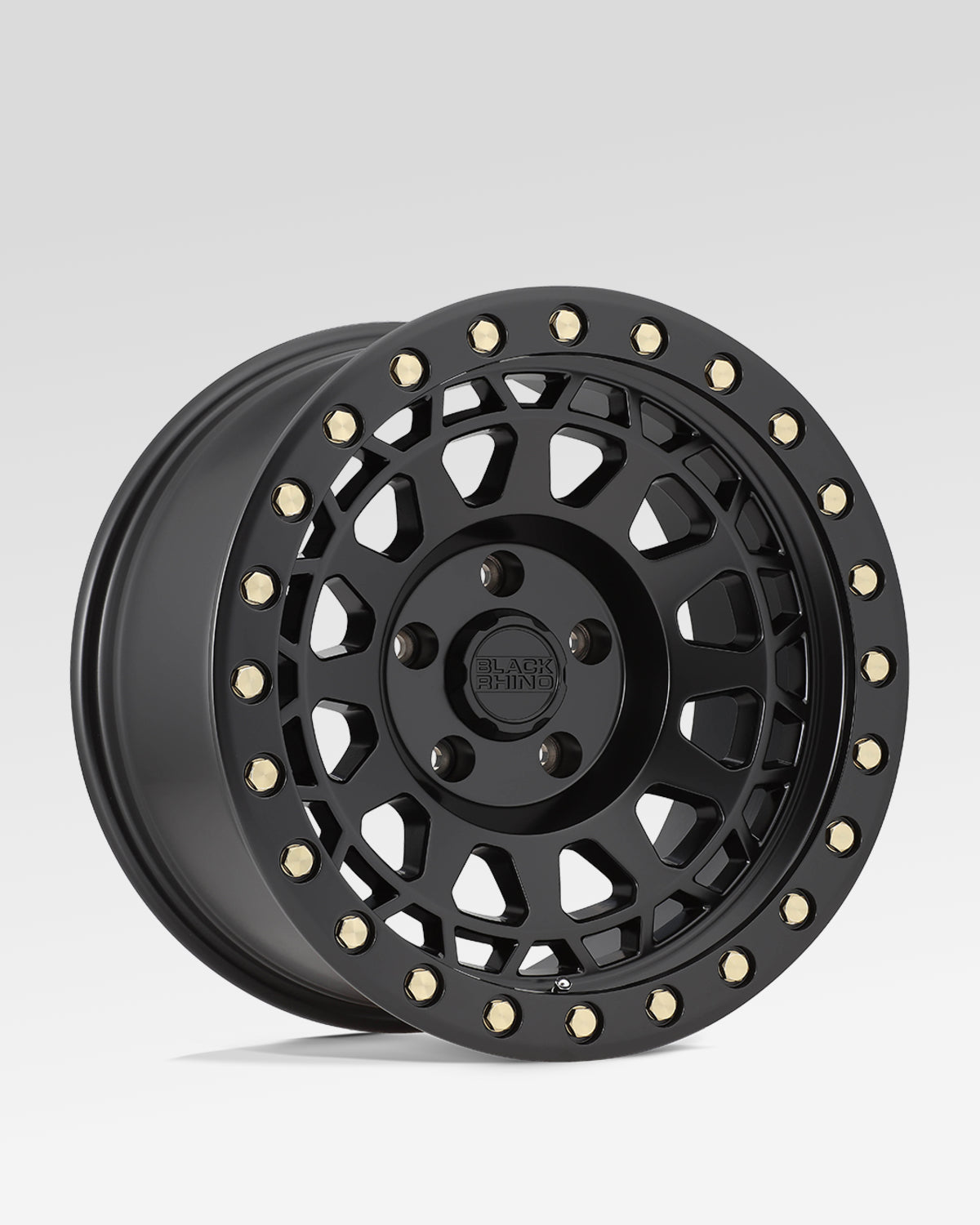 Black Rhino Primm 18 x 9.5 in Wheel in Matte Black with Brass Bolts with -12 mm Offset