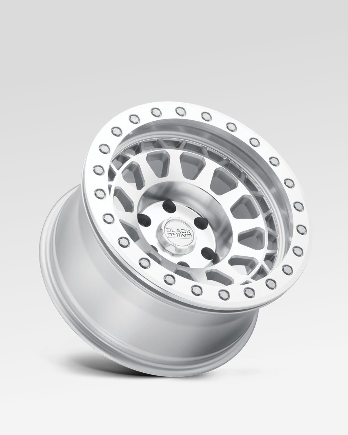 Black Rhino Primm 18 x 9.5 in Wheel in Silver with Mirror Face and Machined Ring with -12 mm Offset