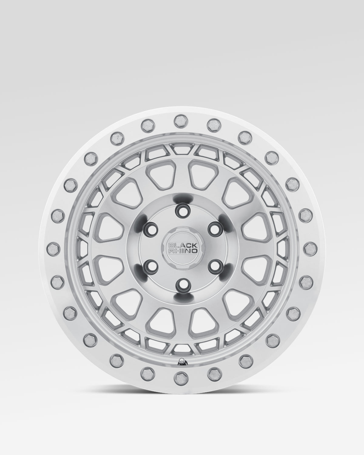 Black Rhino Primm 18 x 9.5 in Wheel in Silver with Mirror Face and Machined Ring with -12 mm Offset