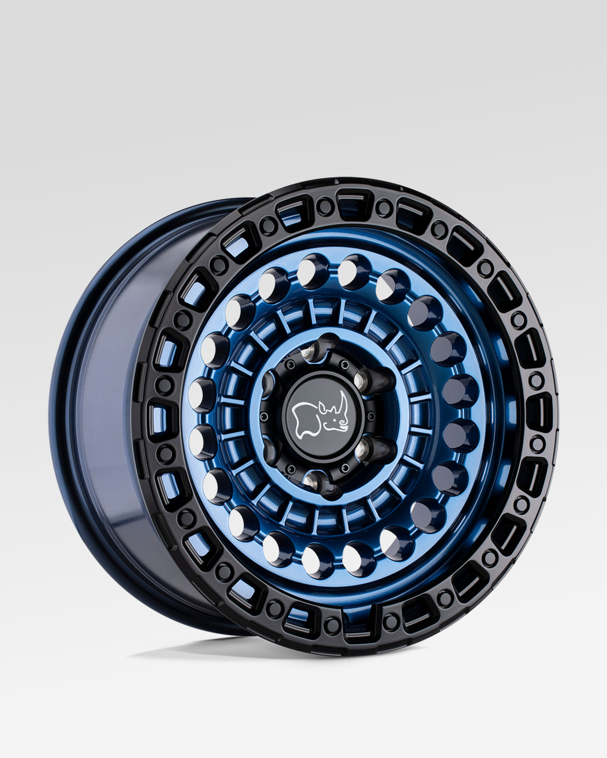Black Rhino Sentinel 17 x 8.5 in Wheel in Cobalt Blue with Black Ring with -10 mm Offset and 6 x 139.7 mm Bolt Pattern