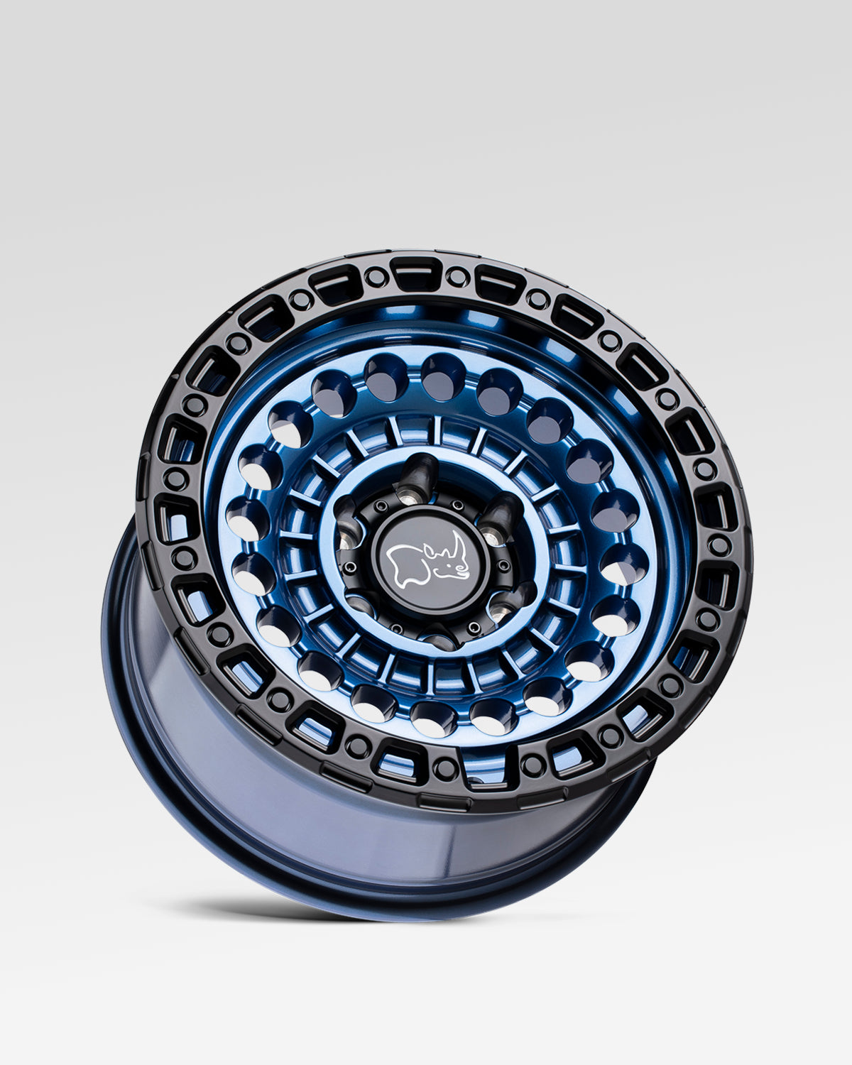 Black Rhino Sentinel 17 x 8.5 in Wheel in Cobalt Blue with Black Ring with -10 mm Offset and 6 x 139.7 mm Bolt Pattern